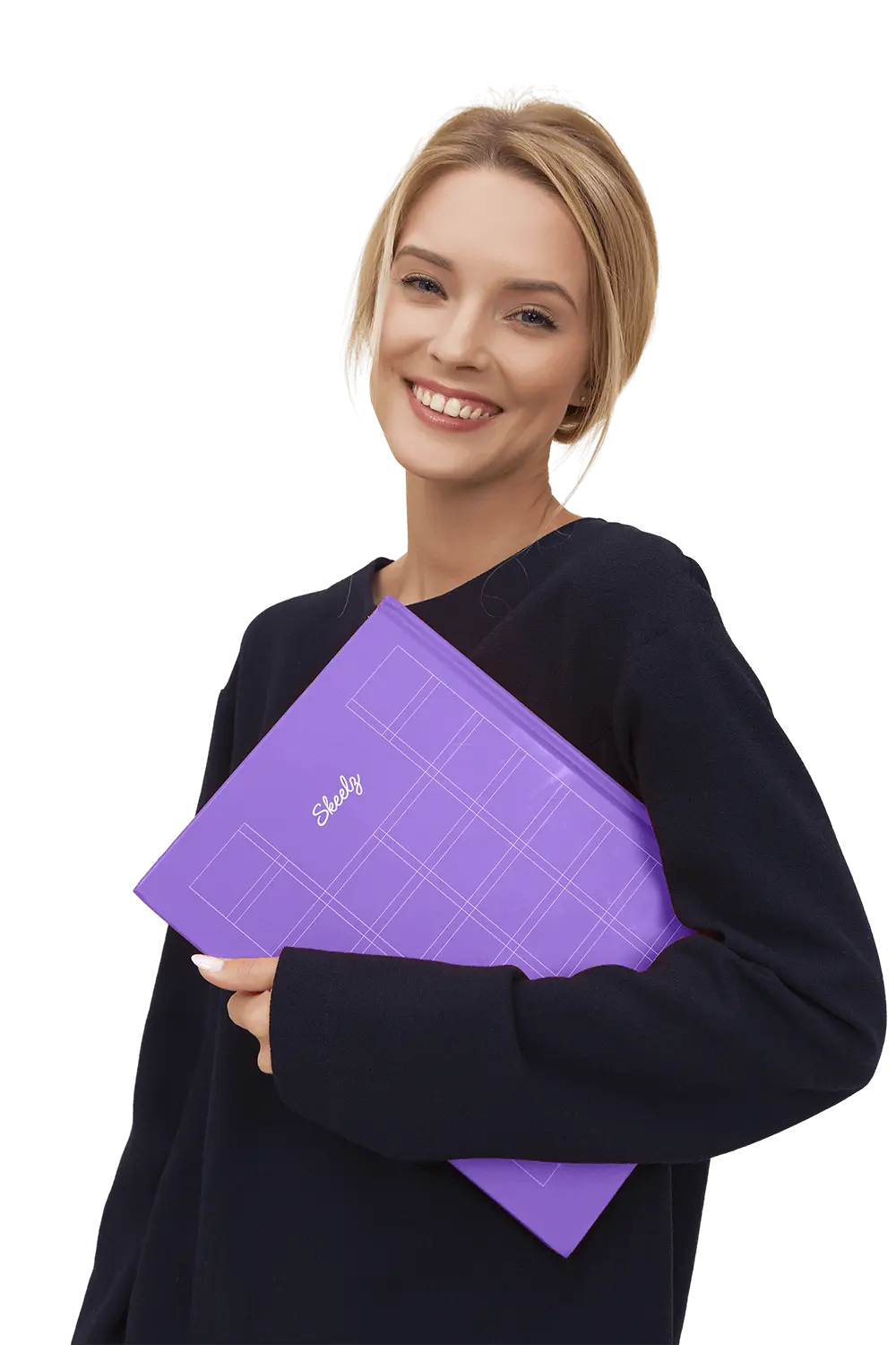 femme avec un cahier