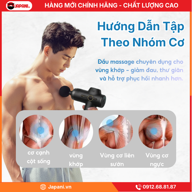 Máy mát xa cầm tay vtt v1 mini Thiết Kế Nhỏ Gọn, Tiện Lợi