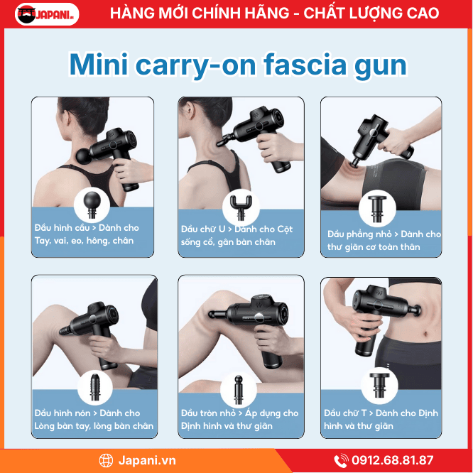 Đa Dạng Đầu Massage Chuyên Biệt