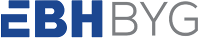 EBH BYG text logo with EBH in bold blue and BYG in gray.