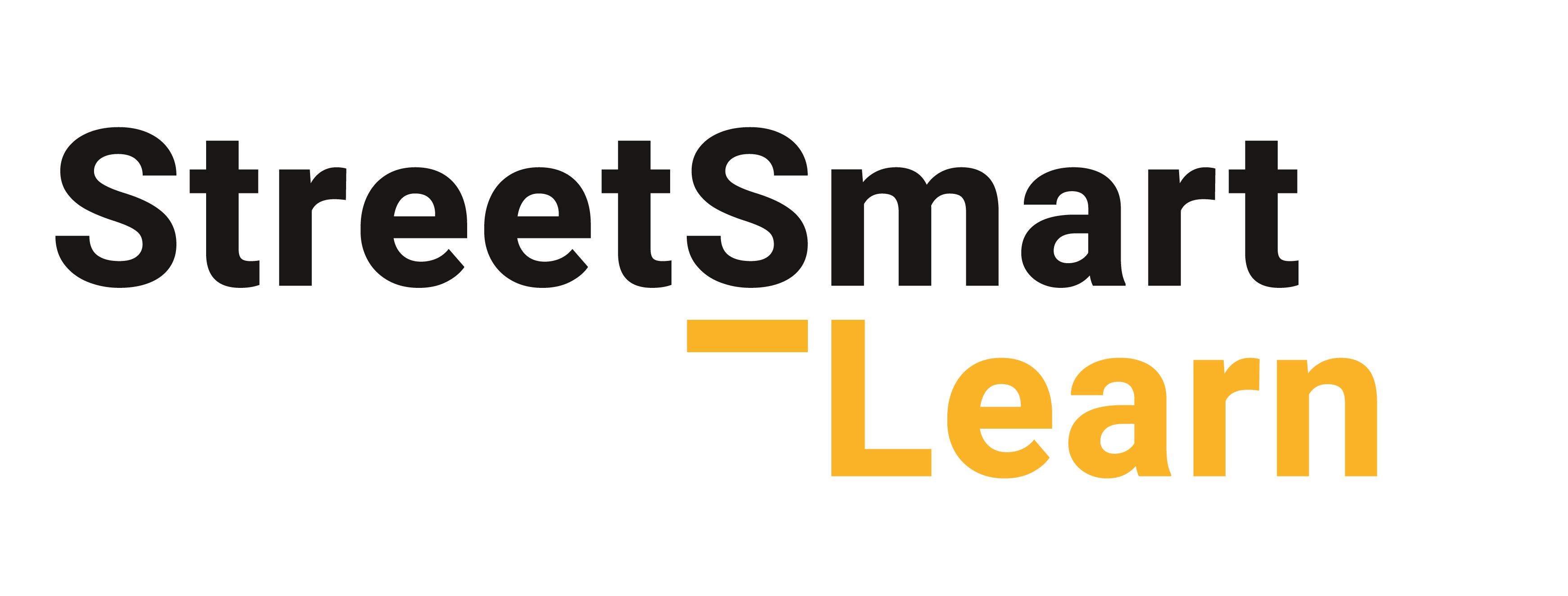 StreetSmart Learn text logo with 'StreetSmart' in black and 'Learn' in orange.