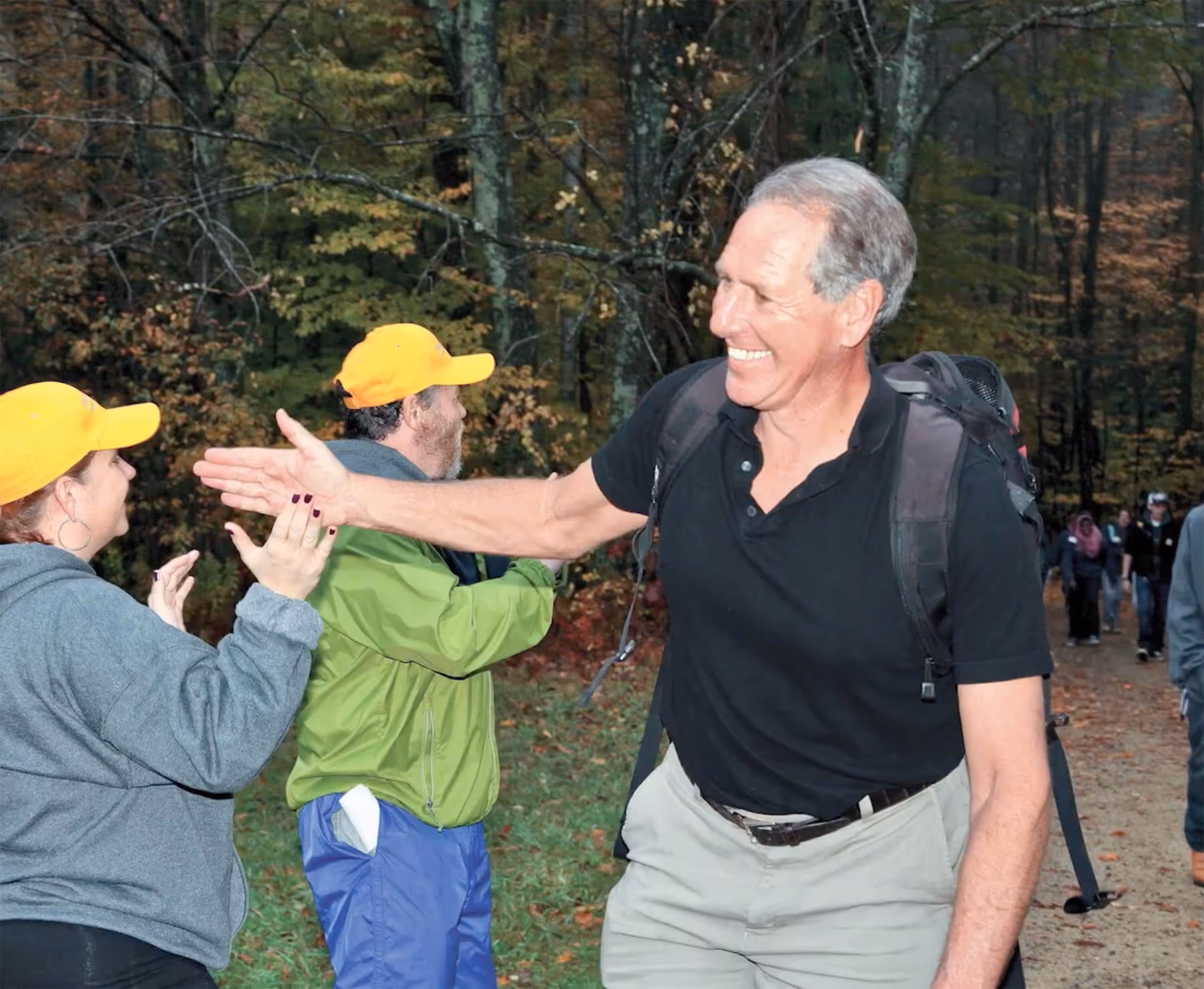Alan Lewis hiking outdoors