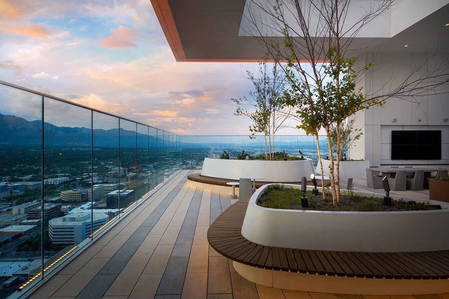 Astra Tower south facade, Salt Lake City