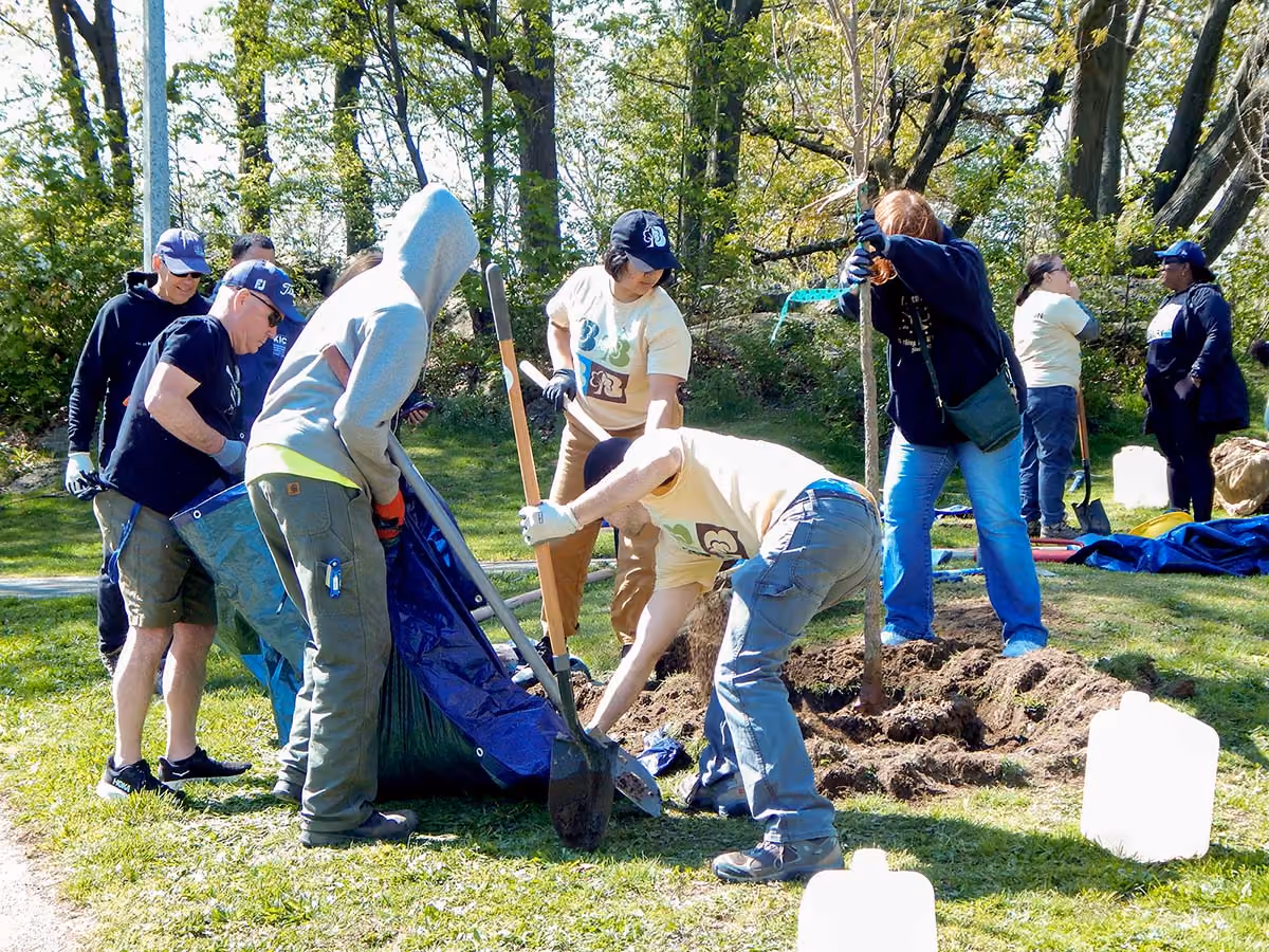 KIC associates volunteering in the community