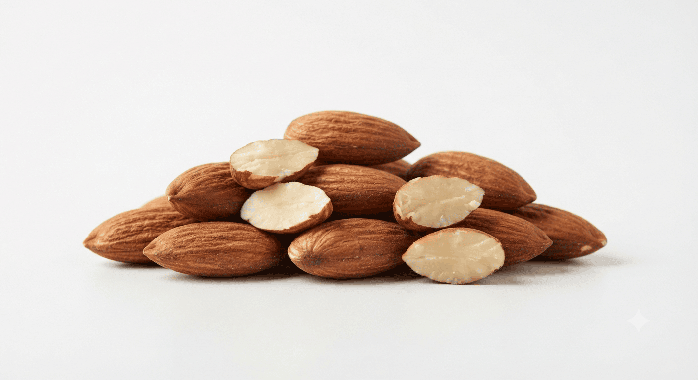 Almonds nutrition — calories, protein, fibre and vitamins per 30g handful