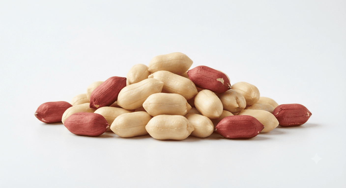 Peanuts nutrition — calories, protein, fibre and vitamins per 30g handful
