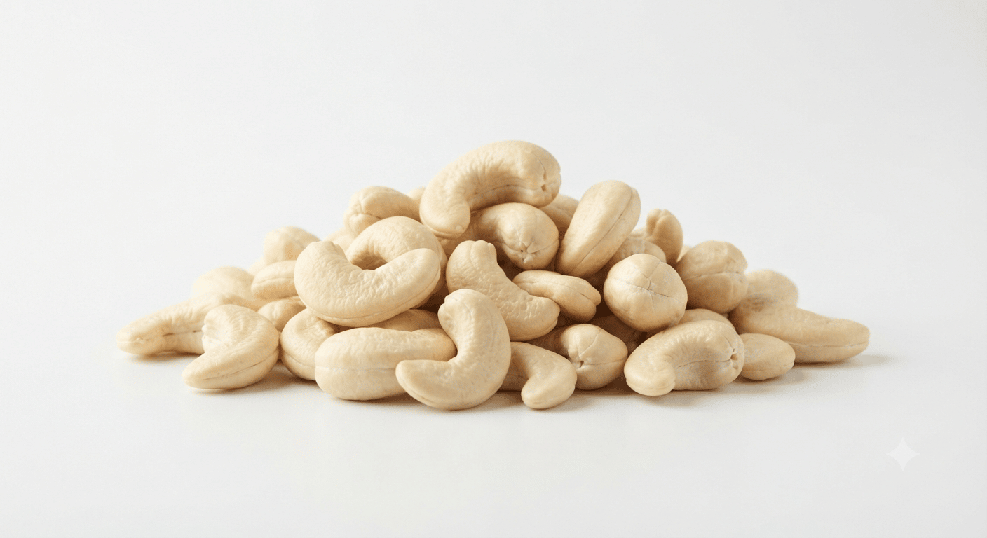 Cashews nutrition — calories, copper, iron and magnesium per 30g handful