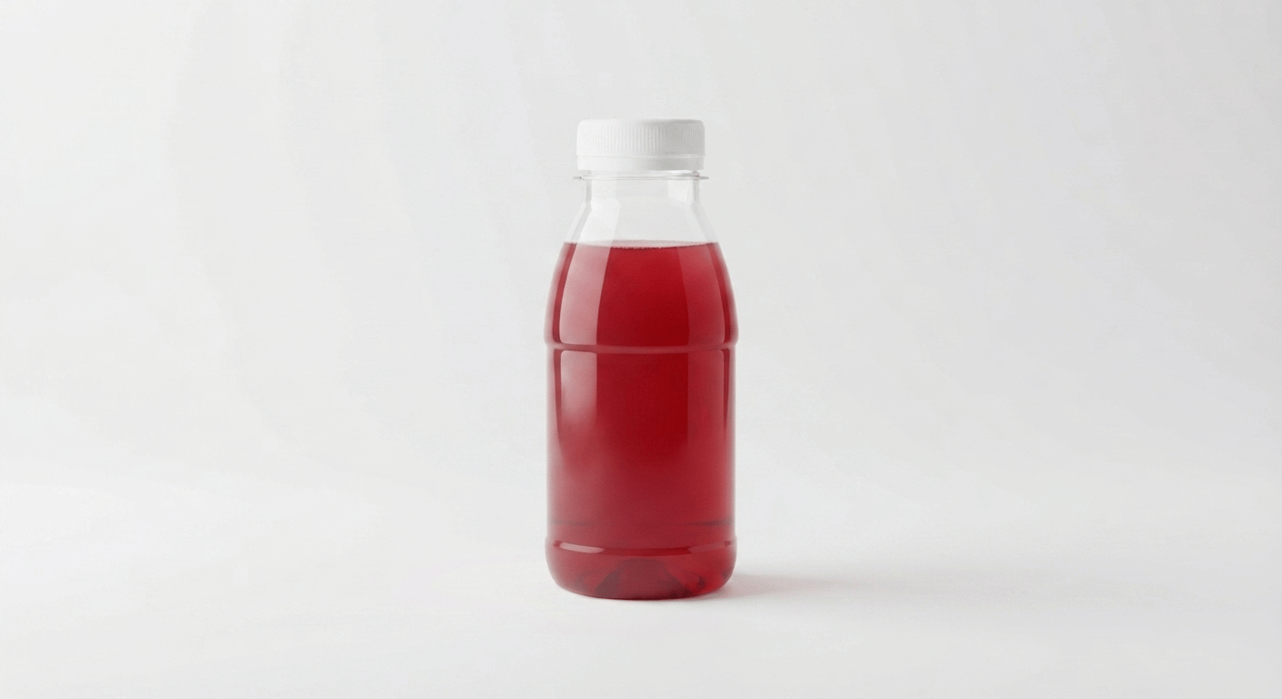 McDonald's Robinsons Fruit Shoot, a small bottle of apple and blackcurrant drink