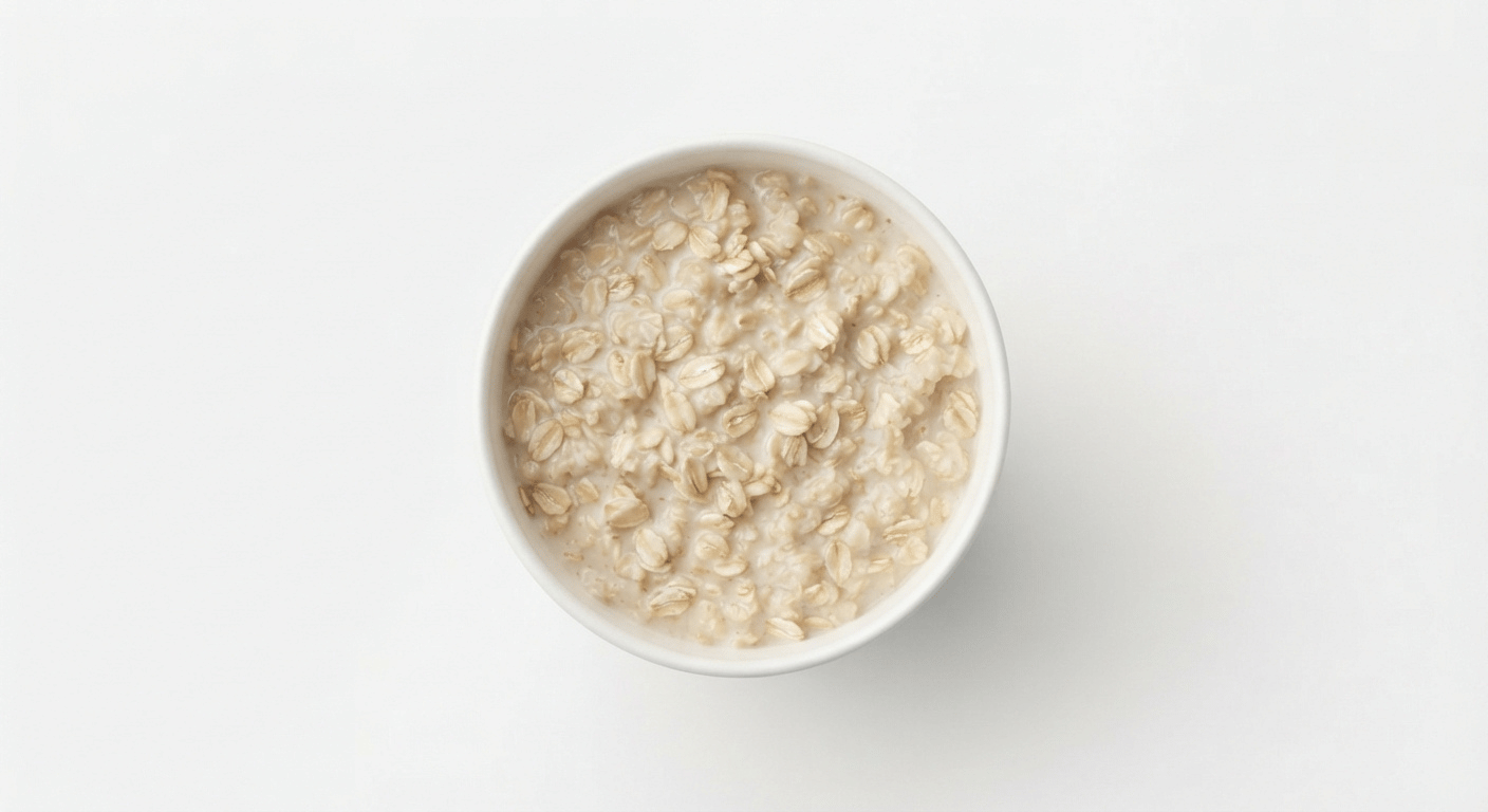 McDonald's Flahavan's Quick Oats, plain creamy oat porridge in a paper cup