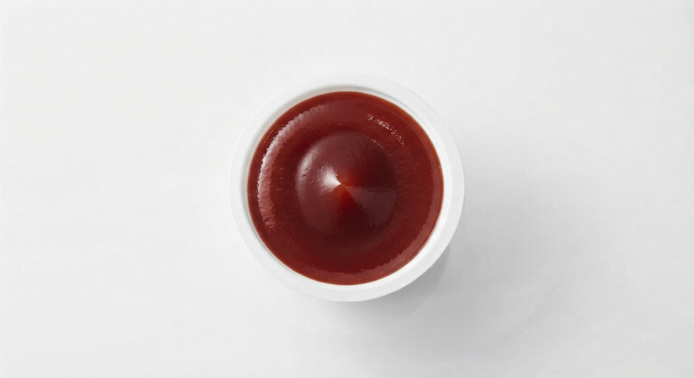 McDonald's BBQ Dip, a small pot of dark red barbecue sauce