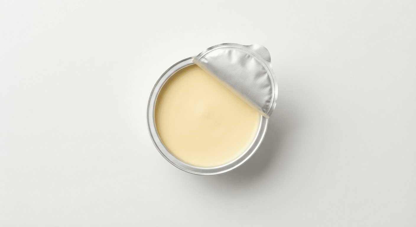 McDonald's Lurpak Spreadable, a small foil portion of spreadable butter