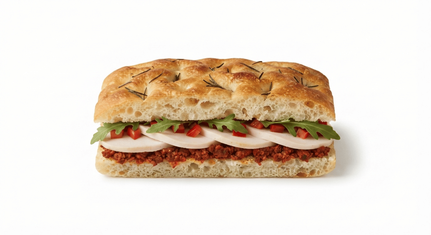 Starbucks Chicken & Chorizo Focaccia calories, sugar and salt