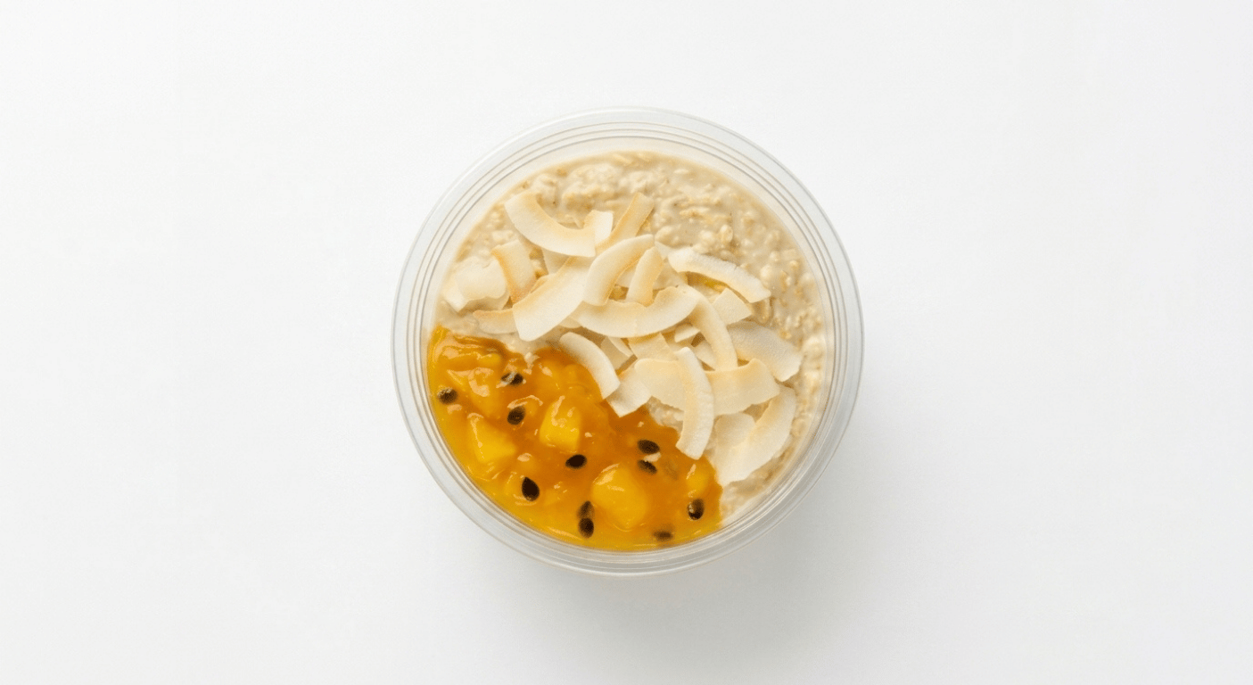 Starbucks Mango & Passionfruit Overnight Oats calories, sugar and salt