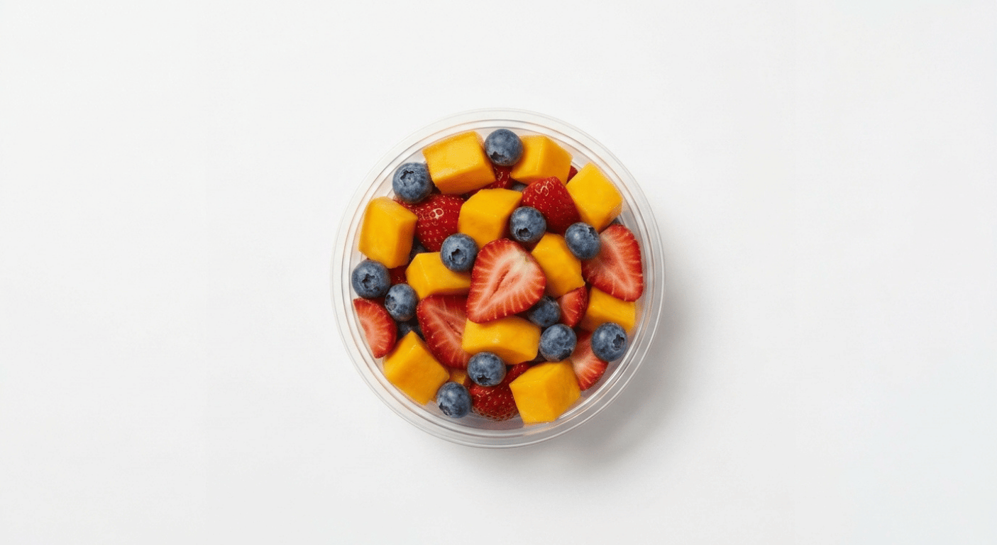 Starbucks Mango, Strawberry & Blueberry Fruit Pot calories, sugar and salt