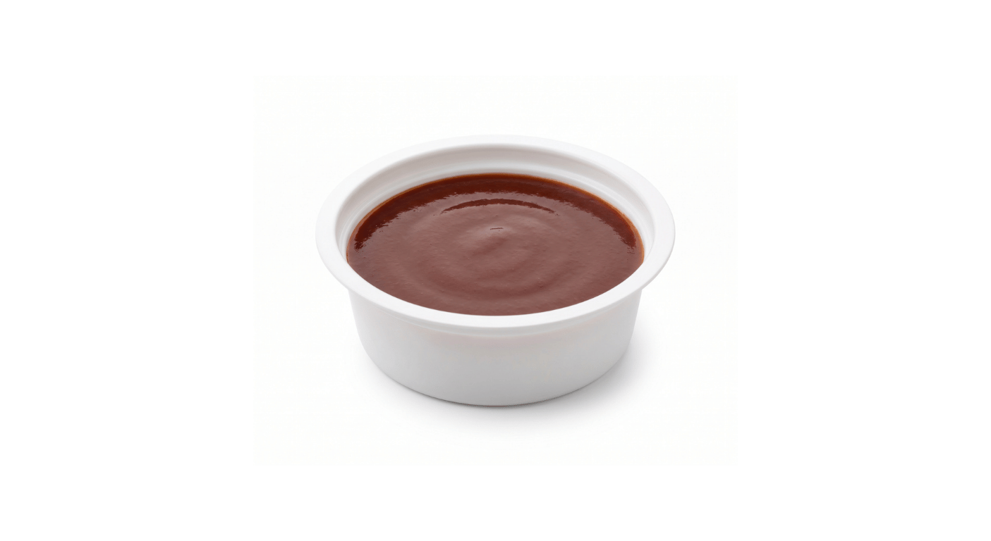 Burger King BBQ Dip Pot, pot of barbecue sauce dip
