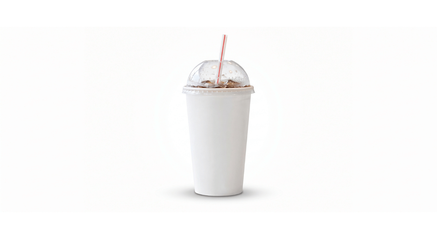 Burger King Dr Pepper Zero, takeaway cup of Dr Pepper Zero