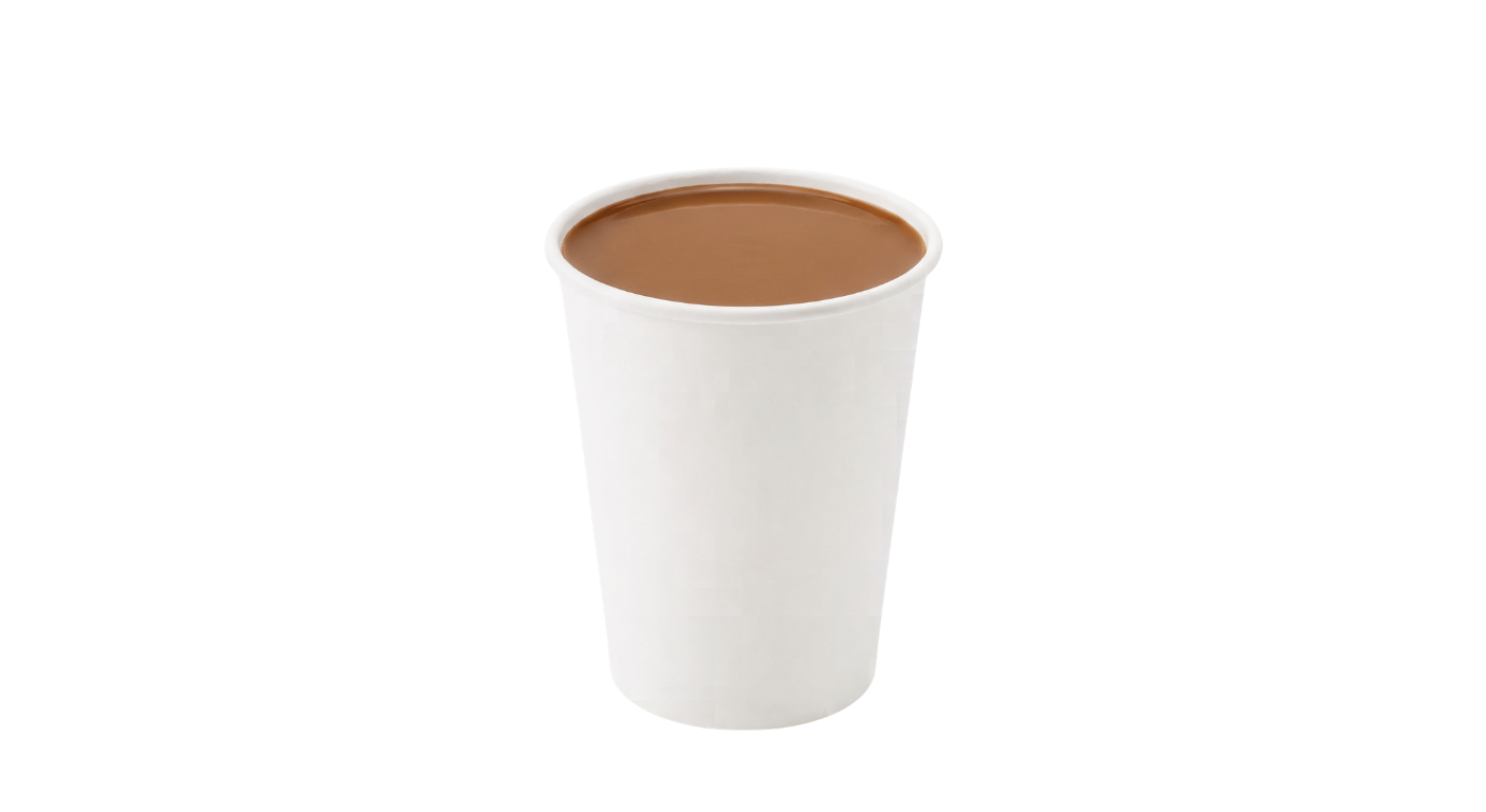 Burger King Hot Chocolate, hot chocolate topped with whipped cream in a takeaway cup