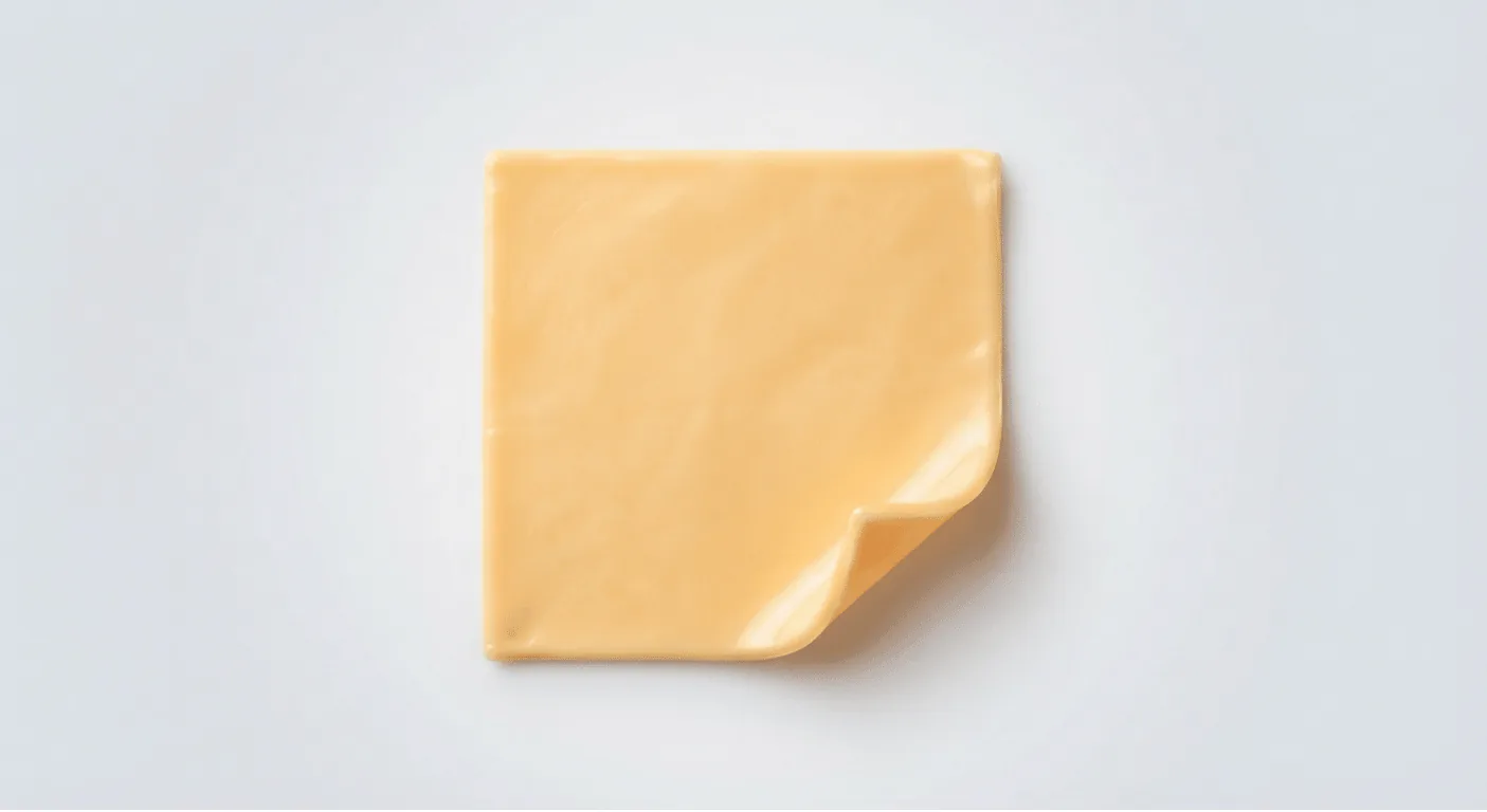 KFC Cheese Slice (per slice), single square slice of processed cheese, nutrition and calories