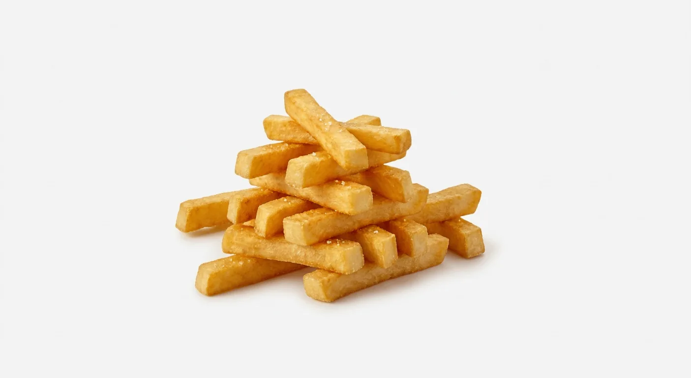 Burger King Medium Fries, pile of thick-cut fries, nutrition and calories