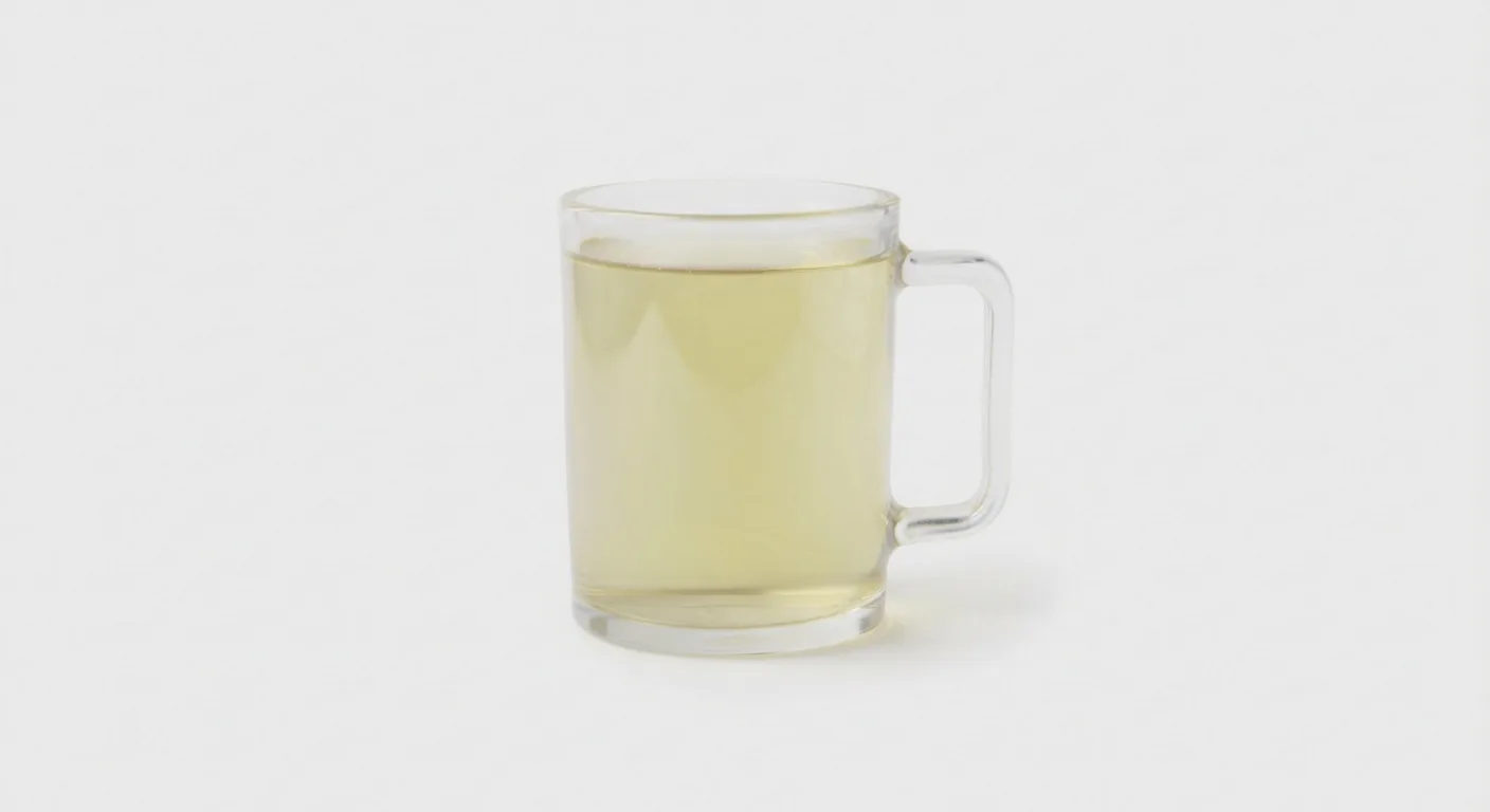 Starbucks Emperor's Clouds & Mist Tea (Short), pale green tea in a glass mug, nutrition and calories