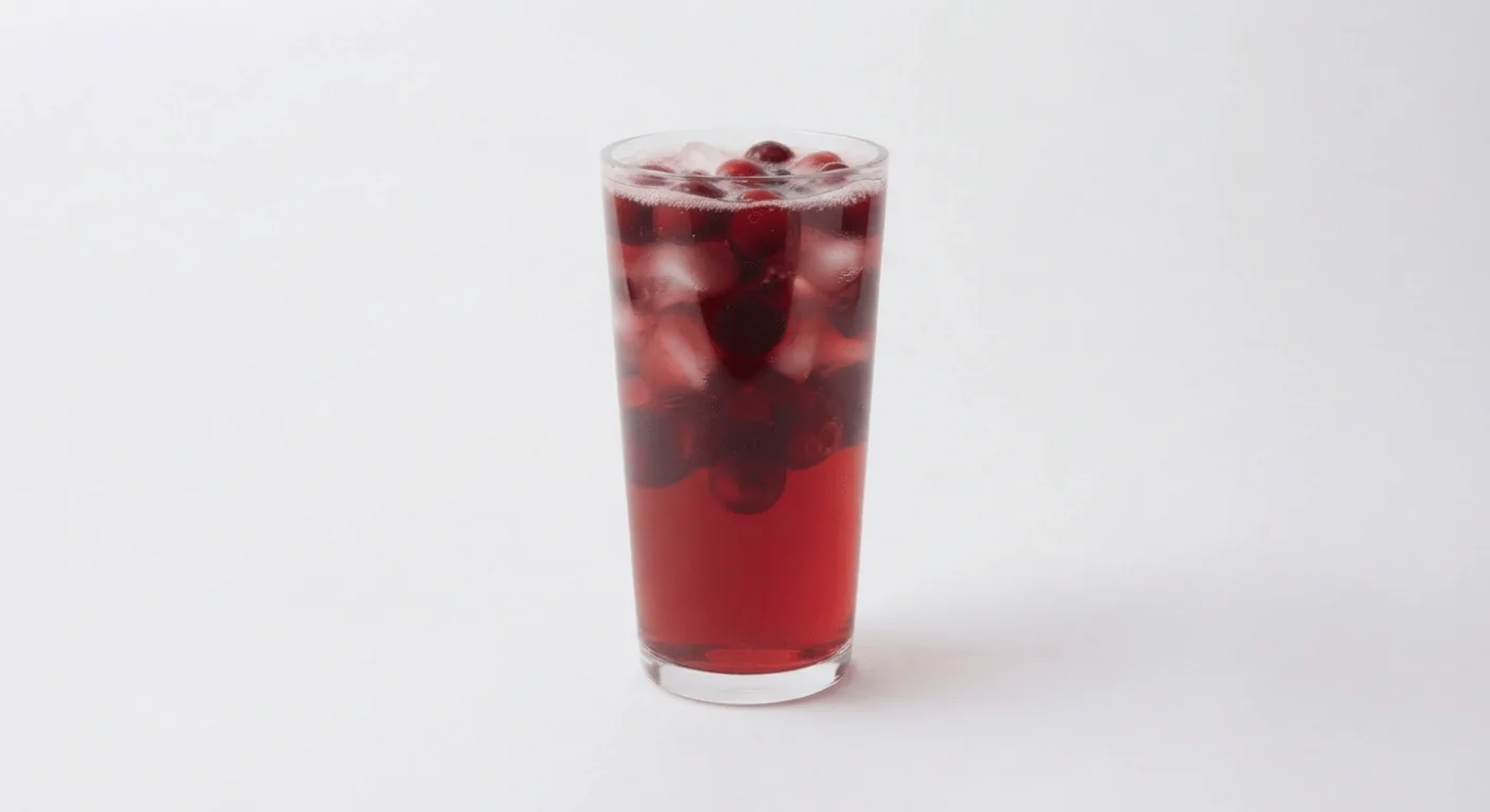 Starbucks Cherry & Pomegranate Refresha Drink (Grande), cherry and pomegranate refresher with cherries over ice in a tall glass, nutrition and calories