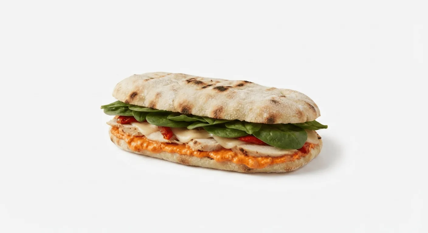Starbucks Buffalo Chicken Flatbread, toasted flatbread filled with buffalo chicken and spinach, nutrition and calories