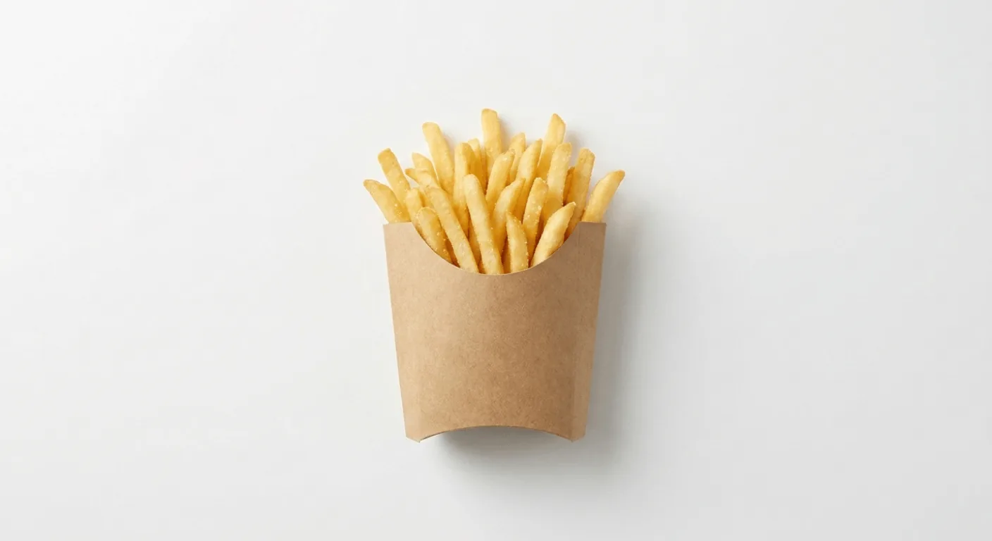 McDonald's Fries (Small), small portion of fries in a paper carton, nutrition and calories