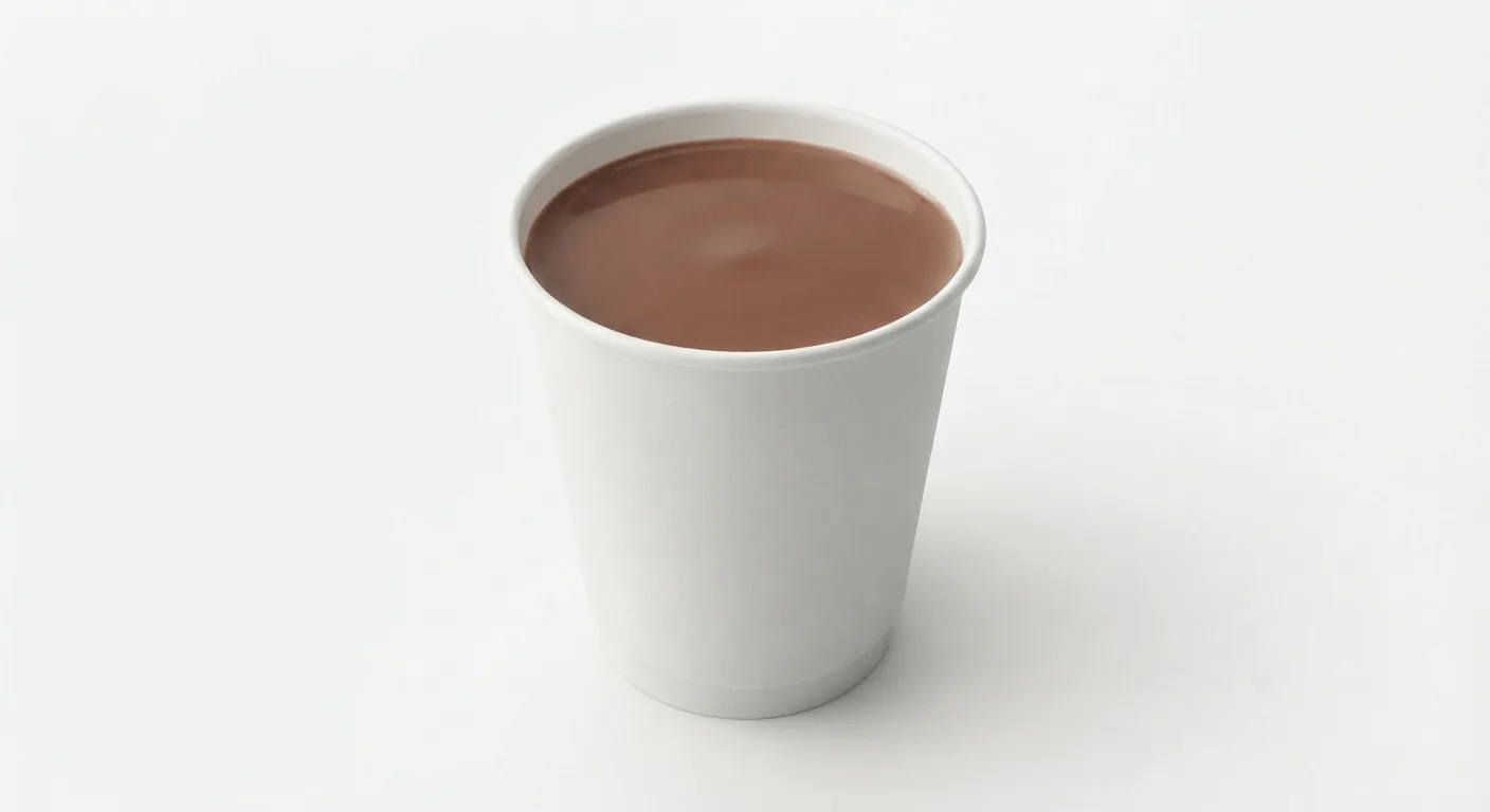 Pret A Manger Toasted Marshmallow Hot Chocolate, hot chocolate in a white paper cup, nutrition and calories