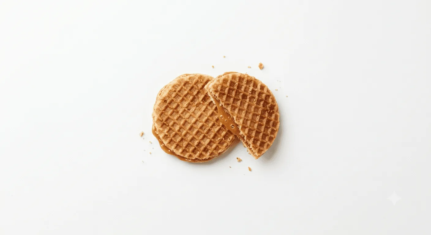 Starbucks Caramel Waffle Duos, two mini caramel-filled waffle biscuits, nutrition and calories