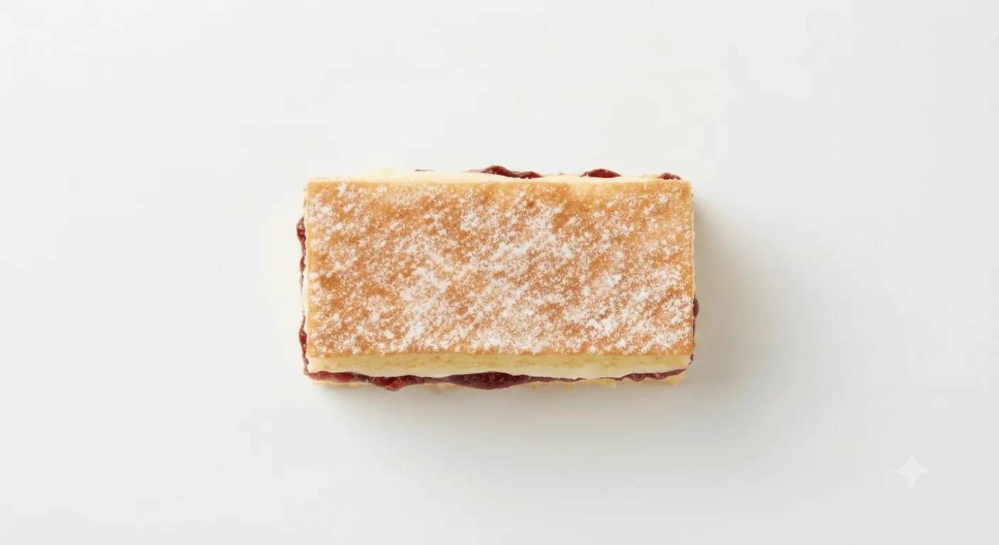 Starbucks Victoria Sponge, slice of Victoria sponge with jam and cream filling, nutrition and calories
