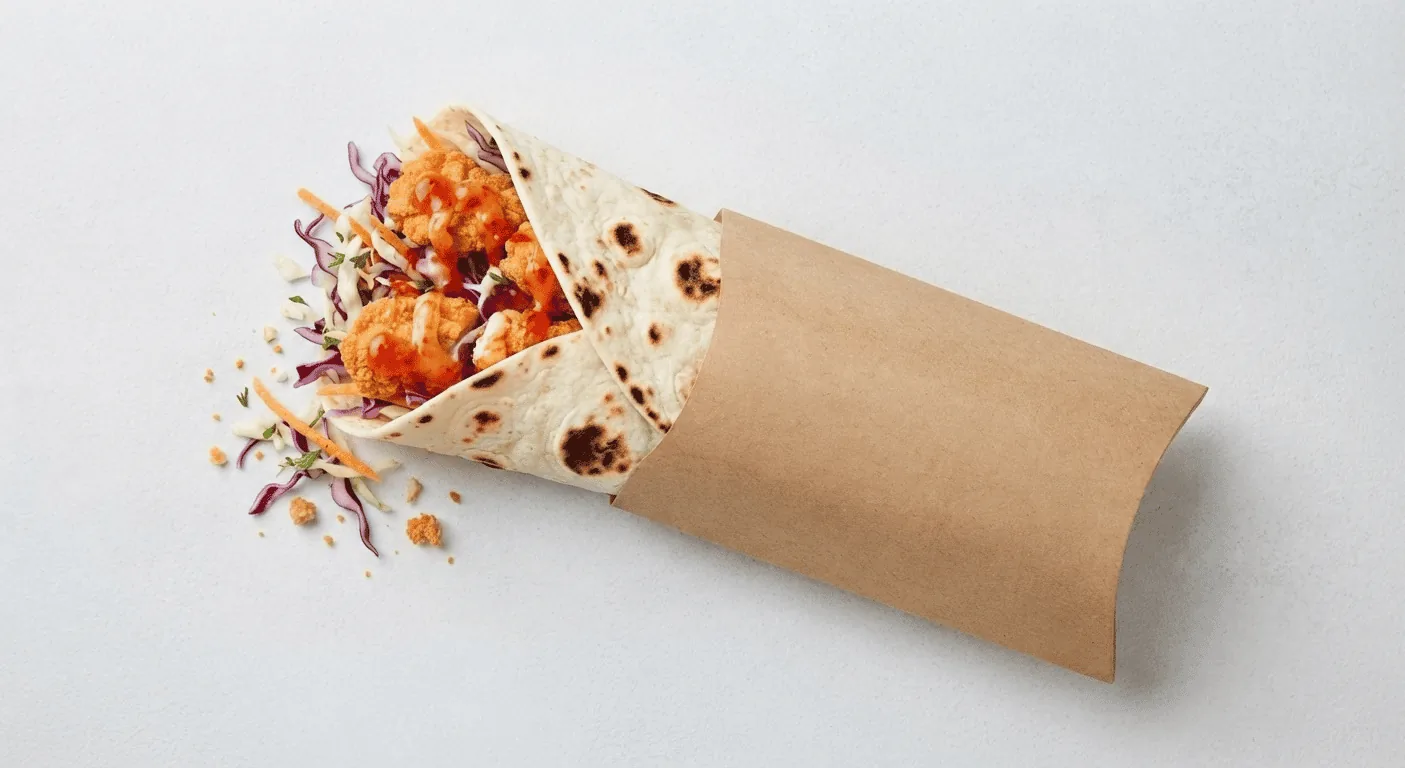 KFC Sweet Chilli Twister, wrap with crispy chicken, sweet chilli sauce and slaw in a paper sleeve, nutrition and calories