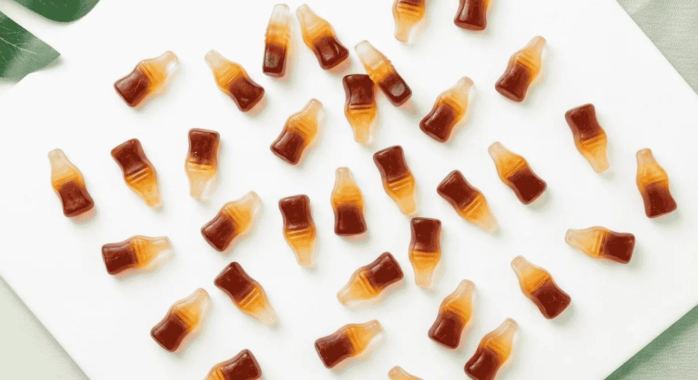 Illustration of Haribo Cola Bottles
