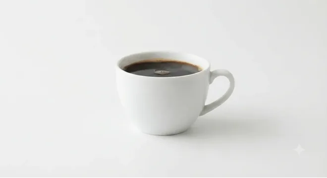 Starbucks Freshly Brewed Coffee (Grande), black filter coffee in a white cup, nutrition and calories