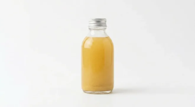 Starbucks Ginger Shot, small bottle of cloudy ginger shot, nutrition and calories
