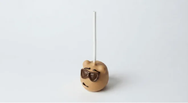Starbucks Summer Bear Cake Pop, chocolate bear cake pop with sunglasses on a stick, nutrition and calories