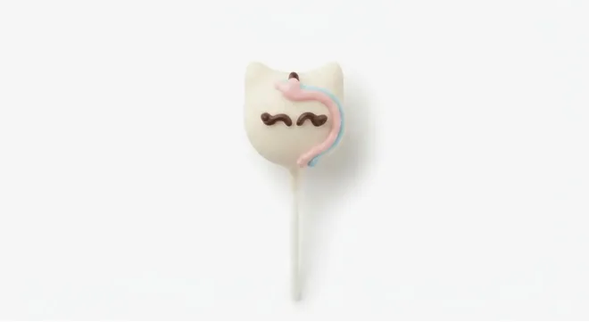 Starbucks Unicorn Cake Pop, white unicorn cake pop on a stick, nutrition and calories