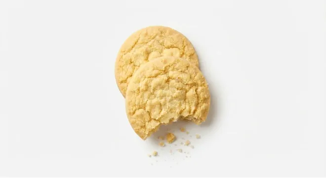 Starbucks Shortbread Biscuits, two golden shortbread biscuits, nutrition and calories
