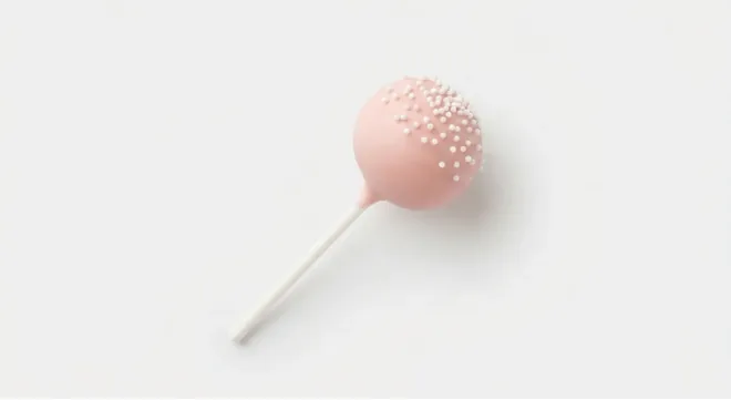 Starbucks Birthday Cake Pop, pink birthday cake pop with sprinkles on a stick, nutrition and calories
