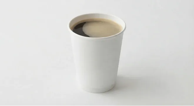McDonald's Americano, black americano in a white paper cup, nutrition and calories