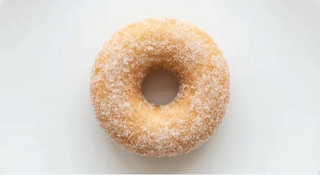 McDonald's Sugar Donut, ring donut coated in sugar, nutrition and calories