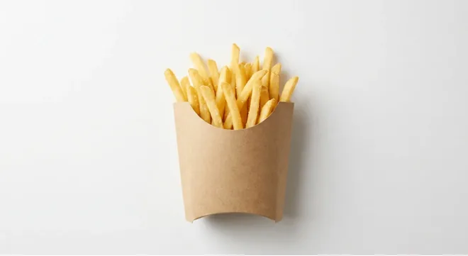 McDonald's Fries (Medium), medium portion of fries in a paper carton, nutrition and calories