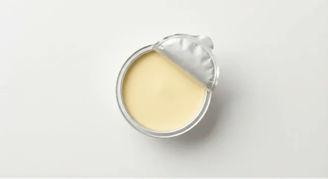 McDonald's Lurpak Spreadable, open portion of spreadable butter, seen from above, nutrition and calories