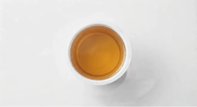 McDonald's Pancake Syrup, pancake syrup in a small white pot, seen from above, nutrition and calories