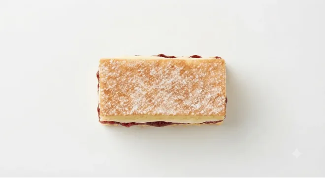 Starbucks Victoria Sponge, slice of Victoria sponge with jam and cream filling, nutrition and calories