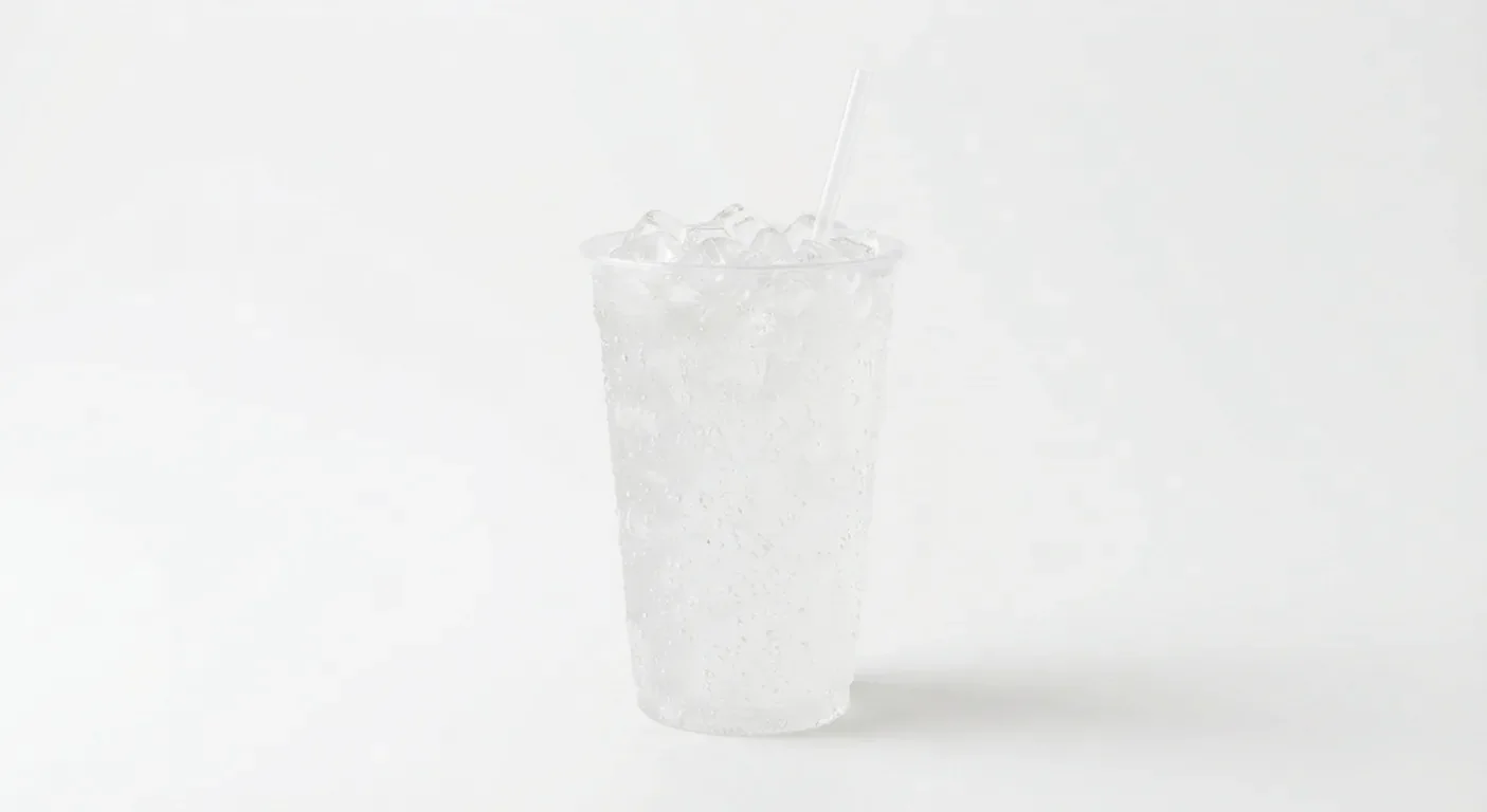 Nando's Bottomless Sprite Zero, clear lemon-lime Sprite over ice in a clear cup with a straw, nutrition and calories