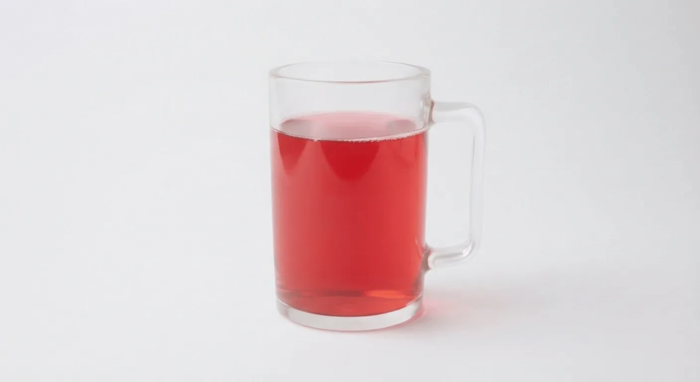 Costa Berry Infusion, red berry infusion in a clear glass mug, nutrition and calories