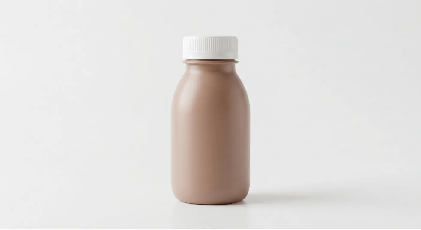Burger King US Chocolate Milk, a small plain bottle of chocolate milk, nutrition and calories