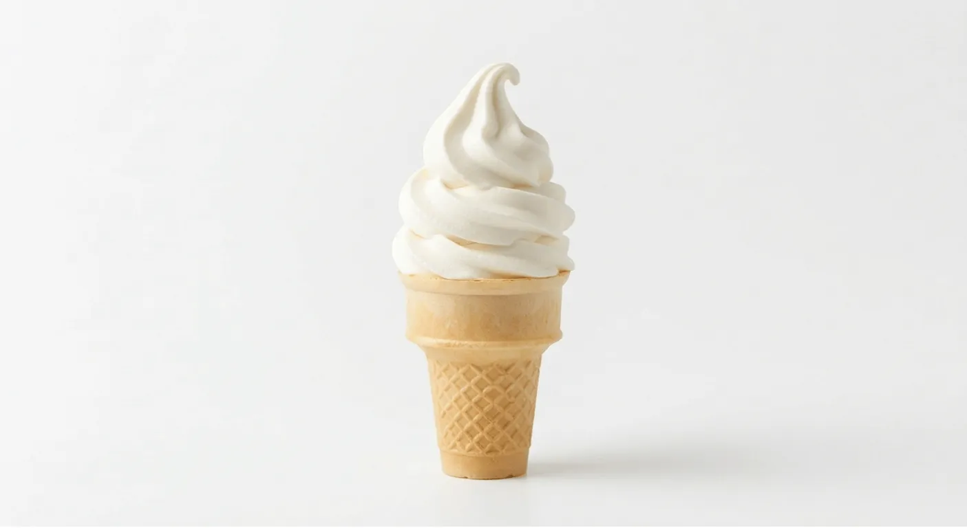 Burger King US Soft Serve Cone, a vanilla soft serve ice cream cone, nutrition and calories