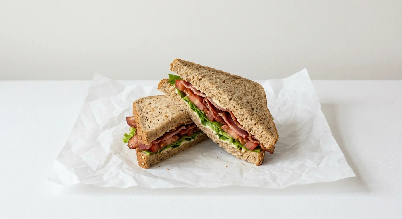 Costa BLT Sandwich, BLT sandwich on malted brown bread cut into two triangles, nutrition and calories
