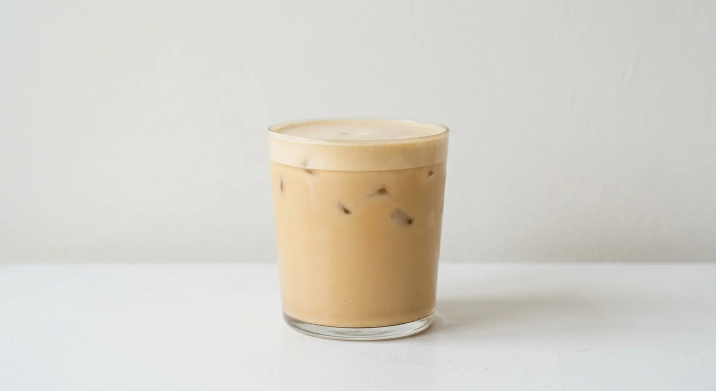 Costa Iced Oat Velvetino (Medium, Oat Milk), smooth creamy iced oat milk coffee with ice in a glass tumbler, nutrition and calories